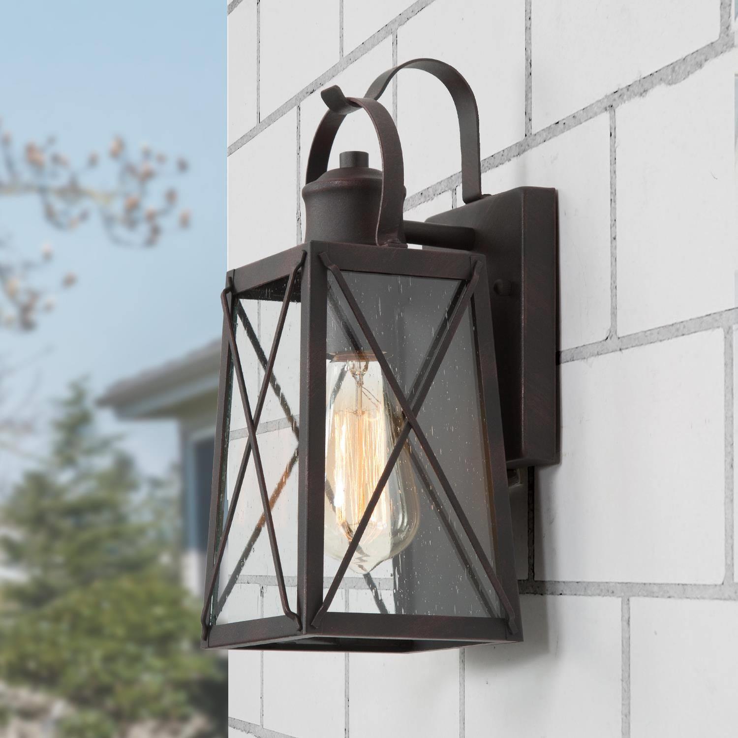 Modern Rustic 1-Light Retro Outdoor Wall Light