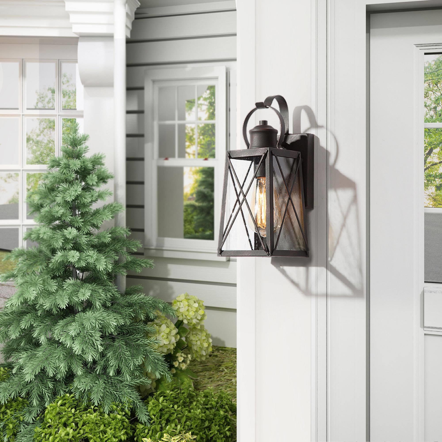 Modern Rustic 1-Light Retro Outdoor Wall Light