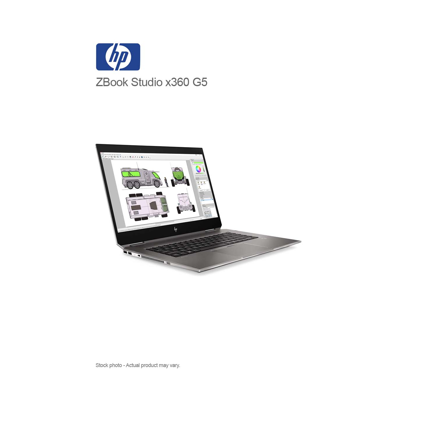 Refurbished - HP ZBook Studio x360 G5 Core i7-8750H, 32GB, 1 TB NVMe, 15.6″UHD 3840 x 2160 Touch, WIN 11 PRO