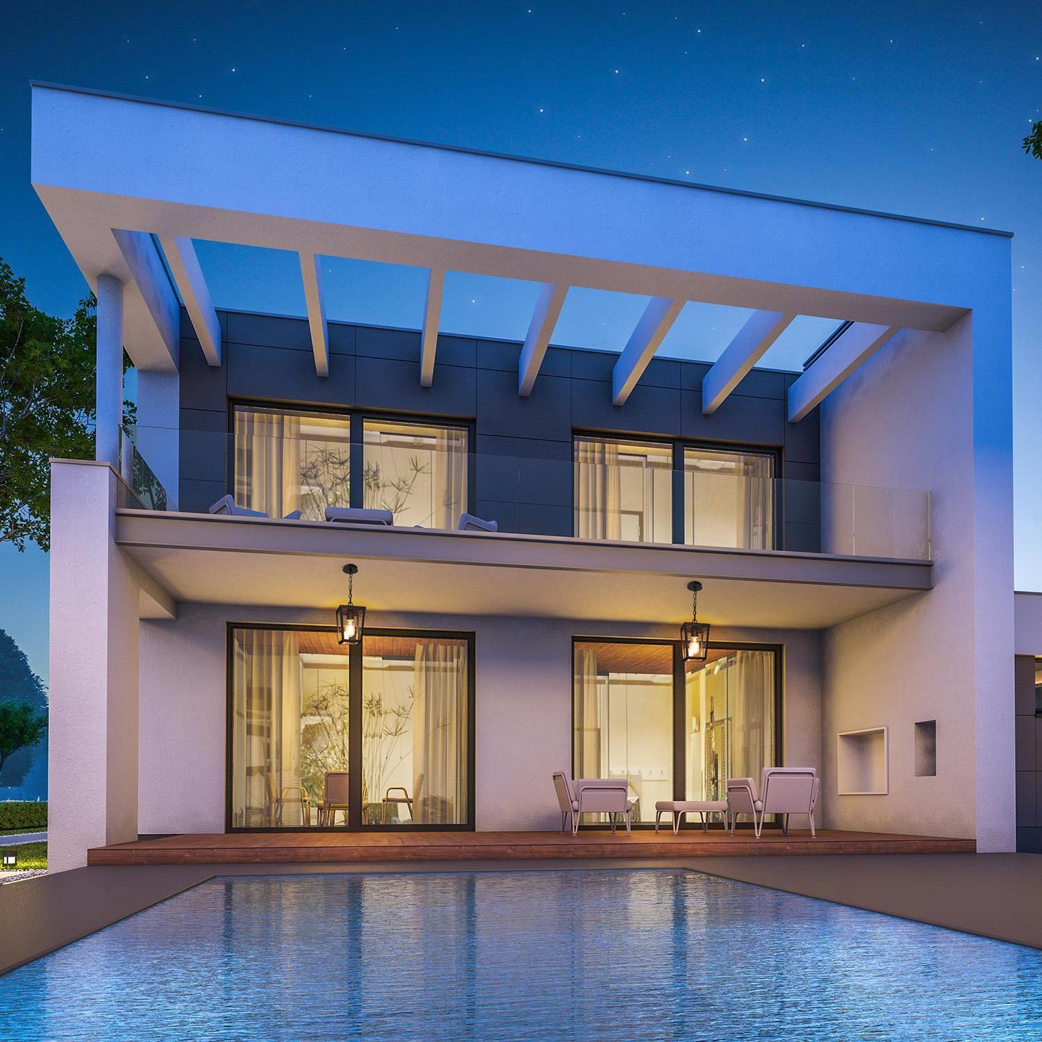 Modern 1-Light Black Outdoor Wall Lights Glass Exterior Porch Patio Lantern Lamps 