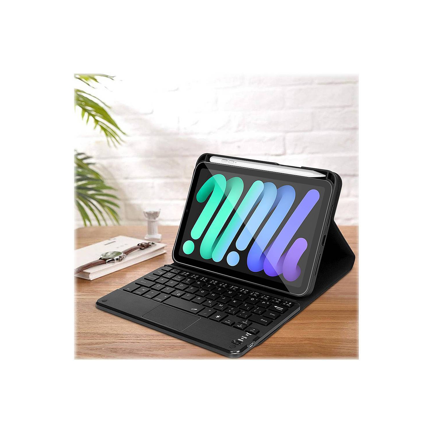 SaharaCase Keyboard Folio Case for Apple iPad mini 6th Generation 2021 - Black