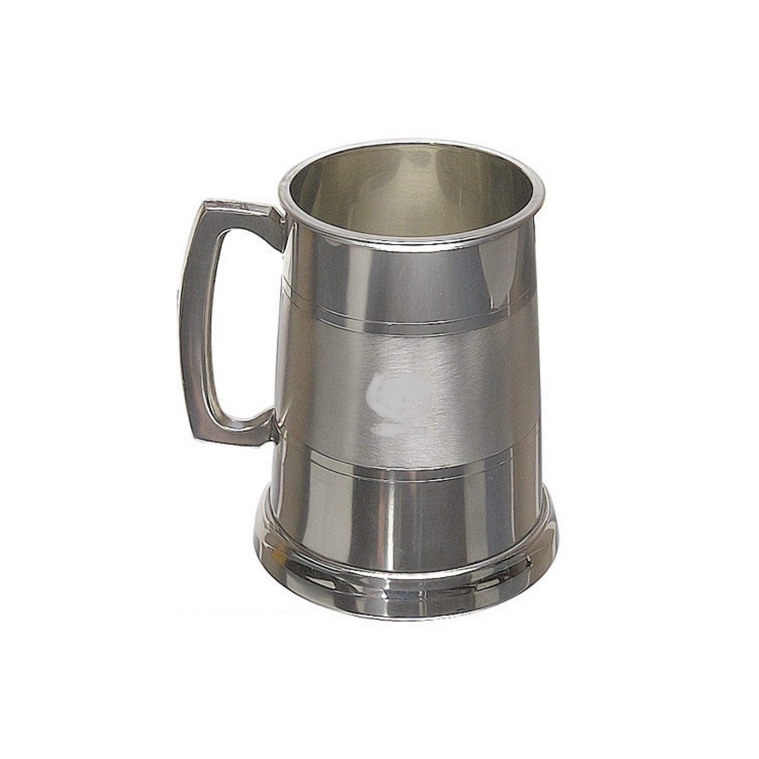 Elegance Pewter Plated Tankard w/Satin Band