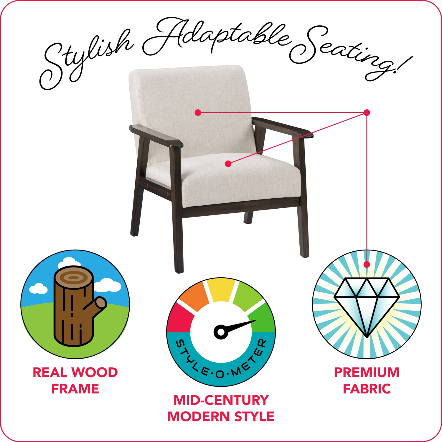 Fauteuil Greyson Wood