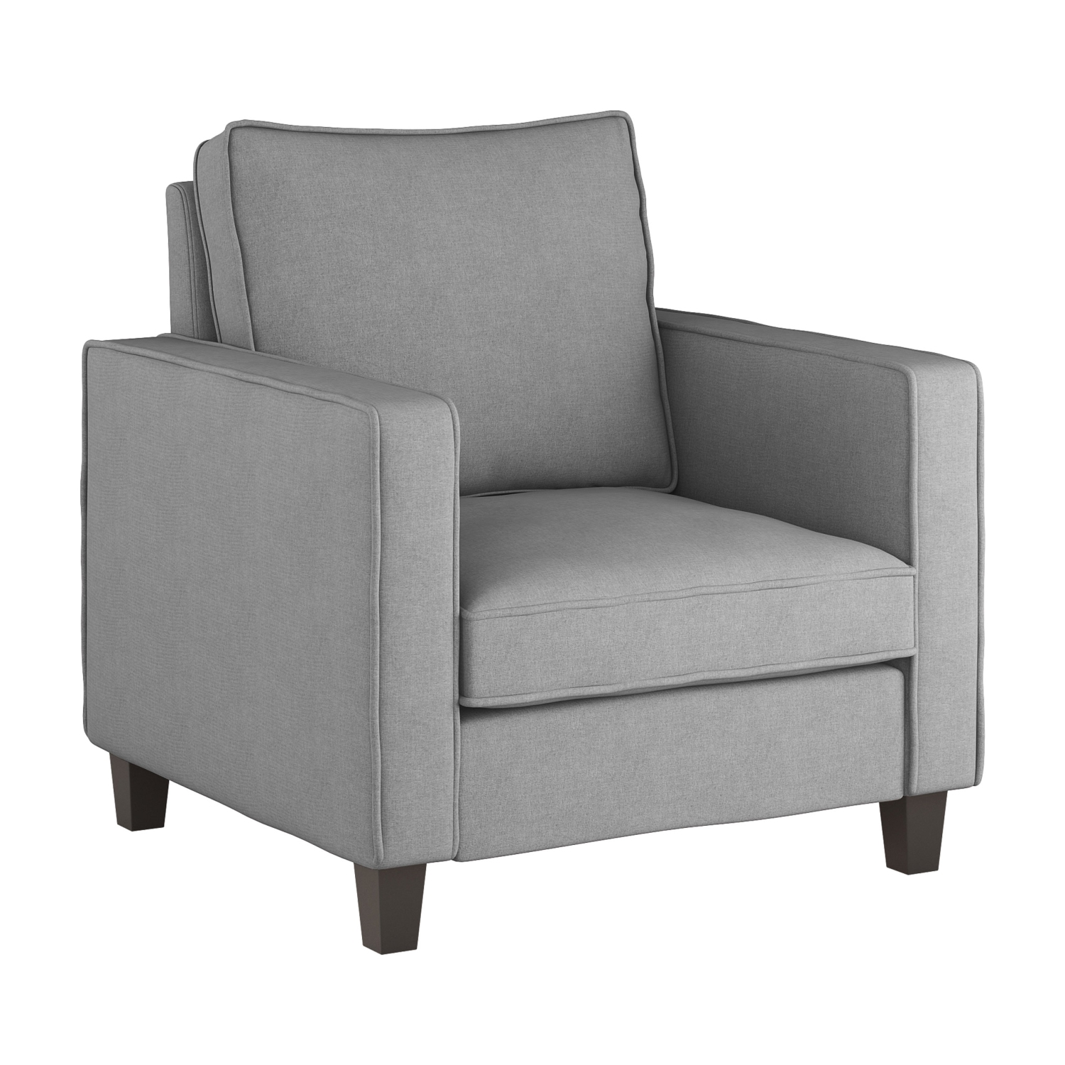 CorLiving Georgia Light Grey Fabric Accent Chair