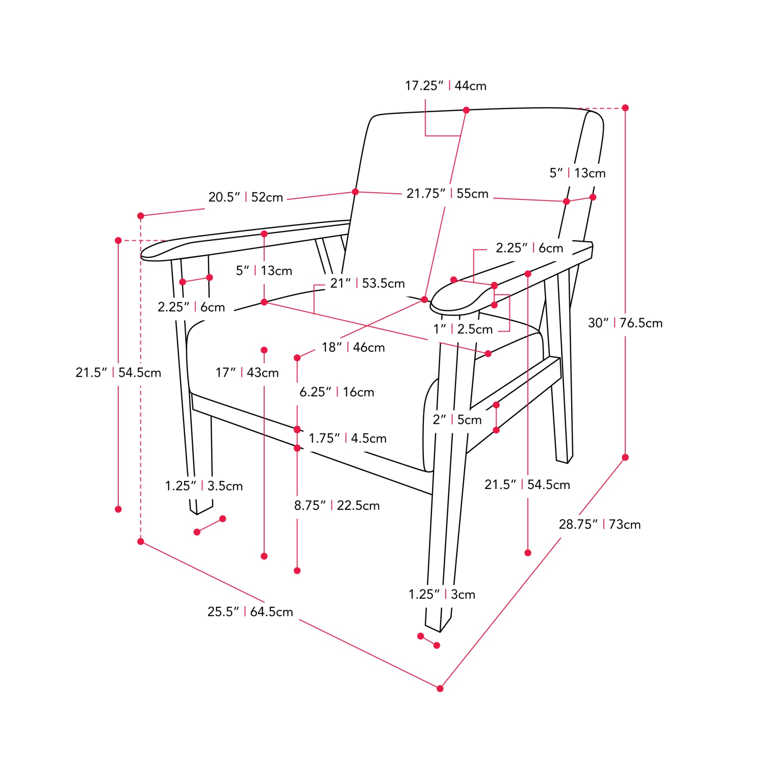 Fauteuil Greyson Wood