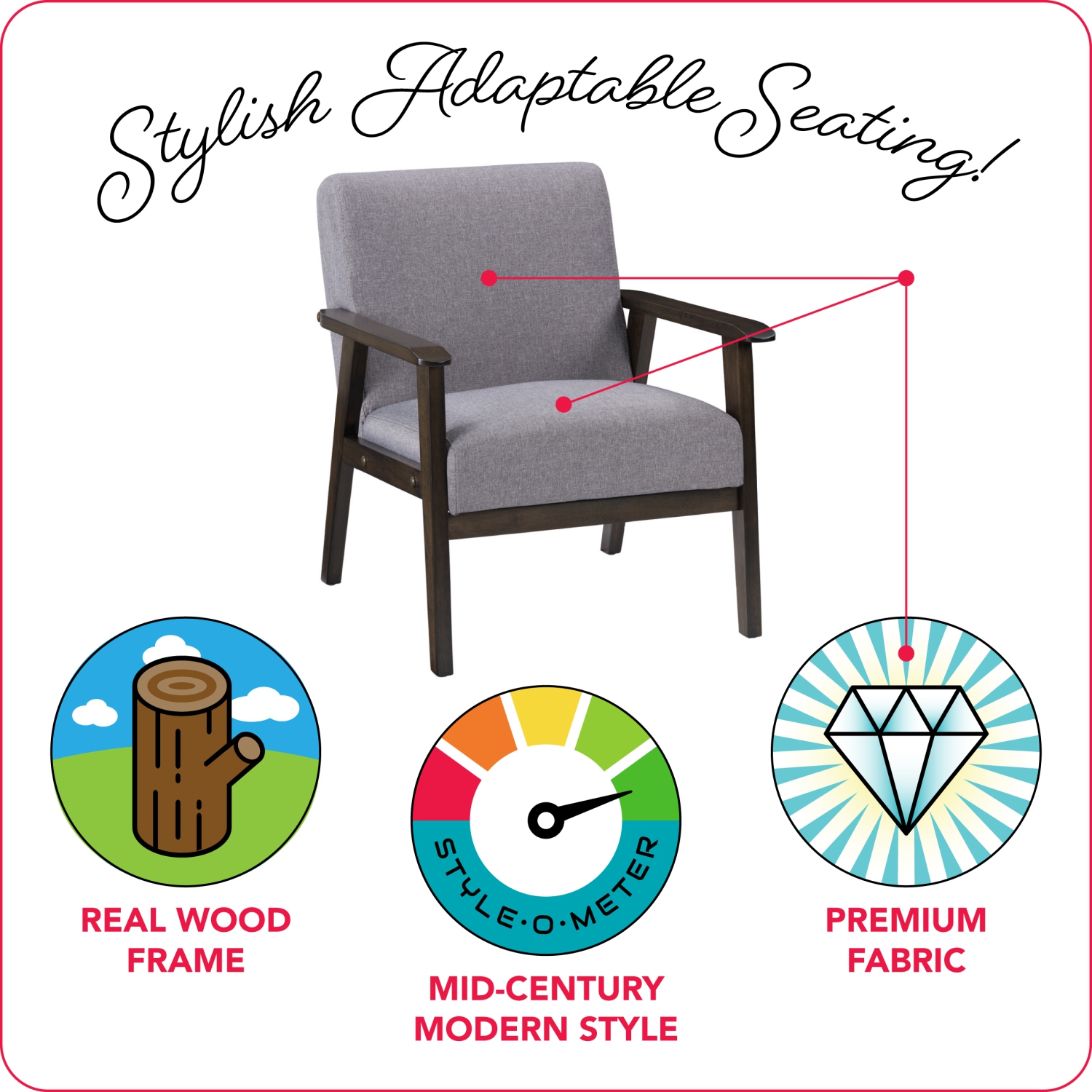 Fauteuil Greyson Wood