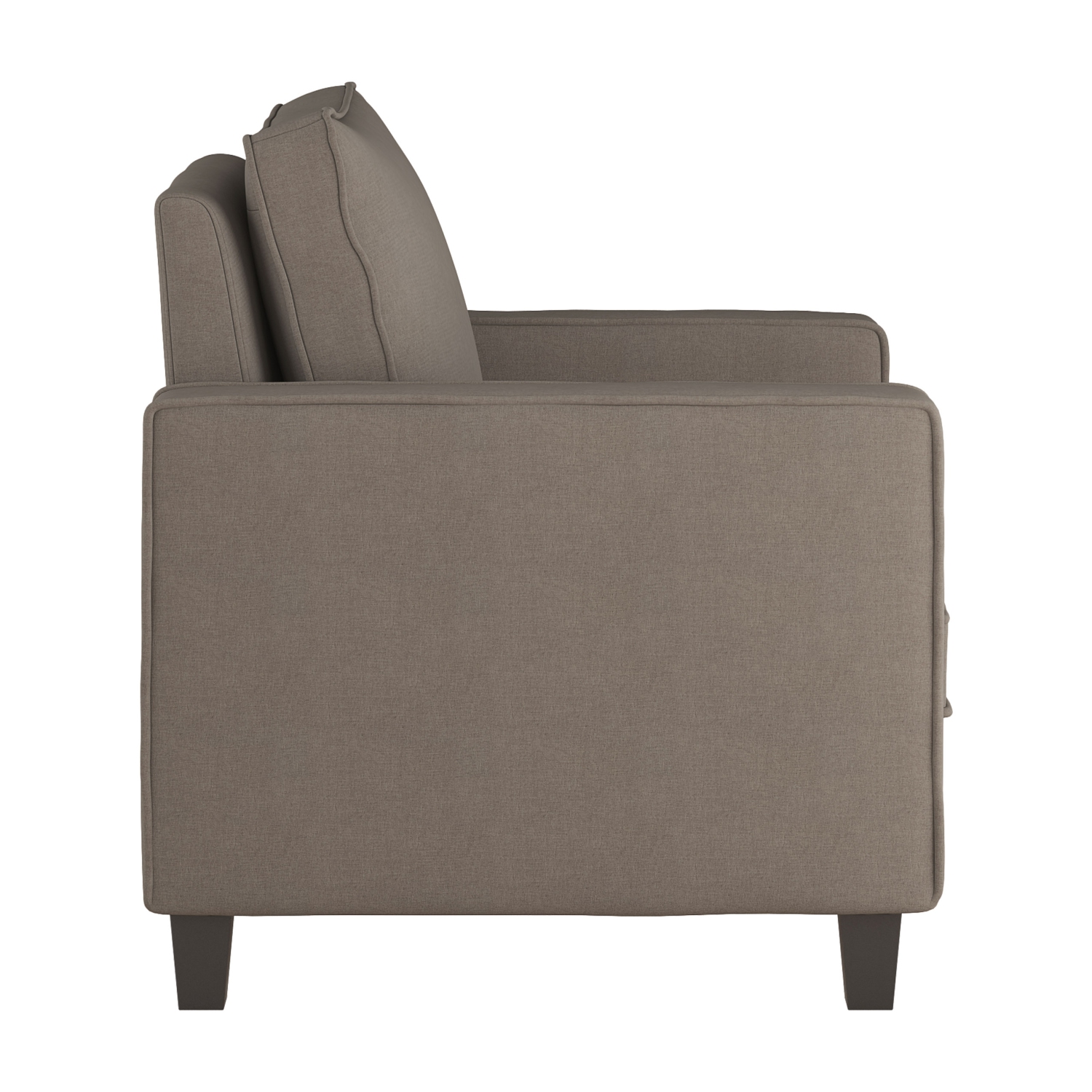 Fauteuil d'appoint en tissu taupe Georgia de CorLiving