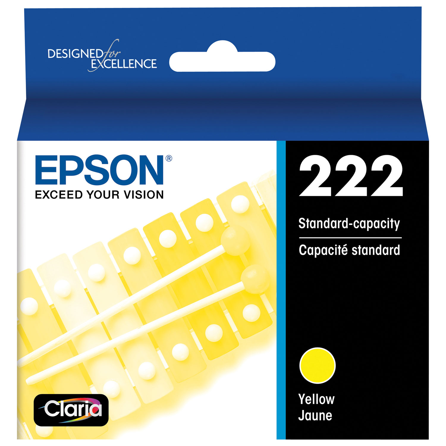 Cartouche d'encre jaune T222 d'Epson