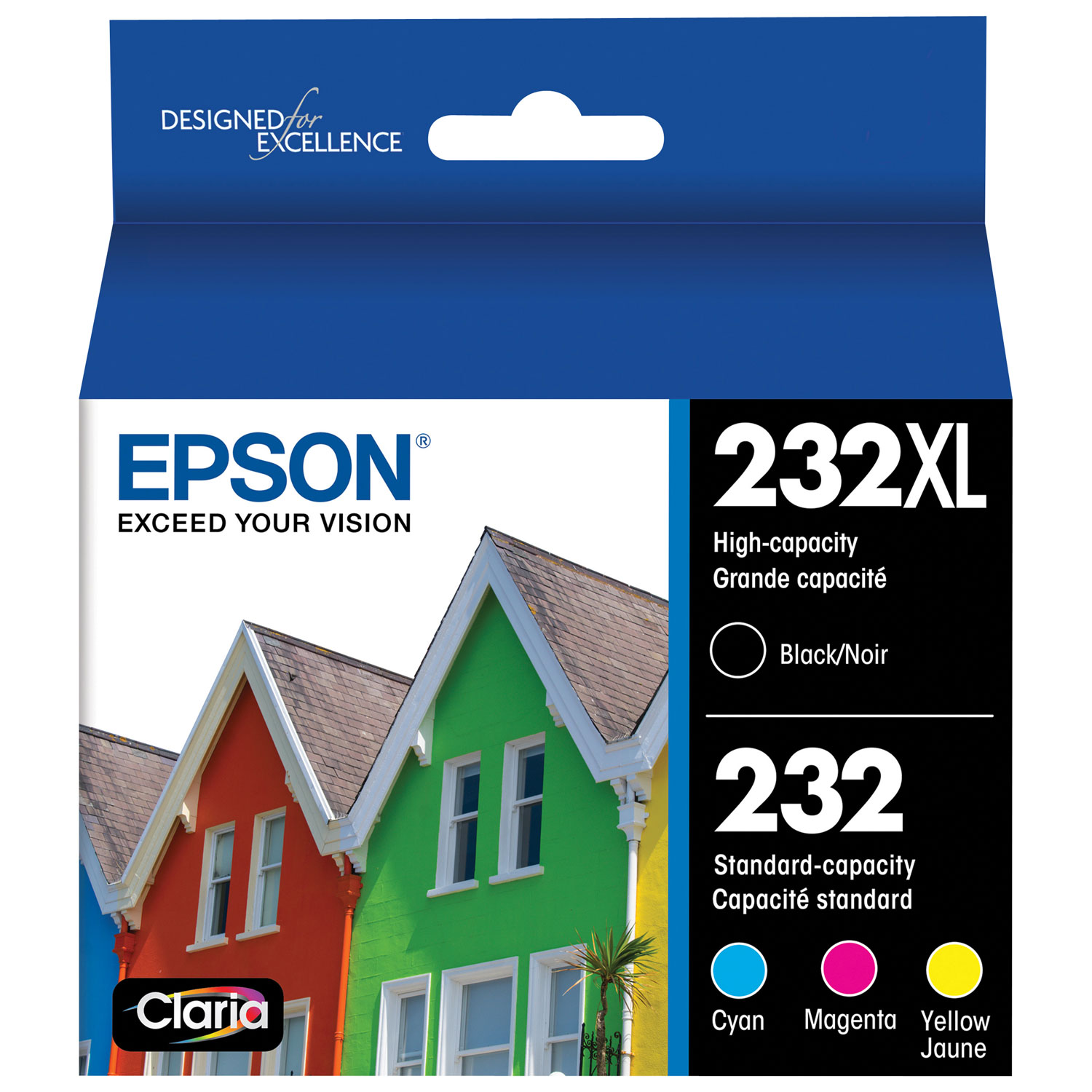 Epson T232XL Black and Colour Combo Ink (T232XL-BCS) - 4 Pack