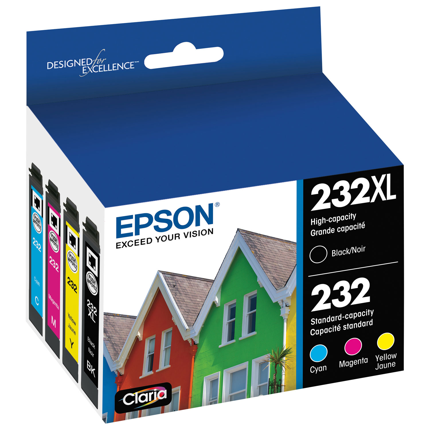 Epson T232XL Black and Colour Combo Ink - 4 Pack