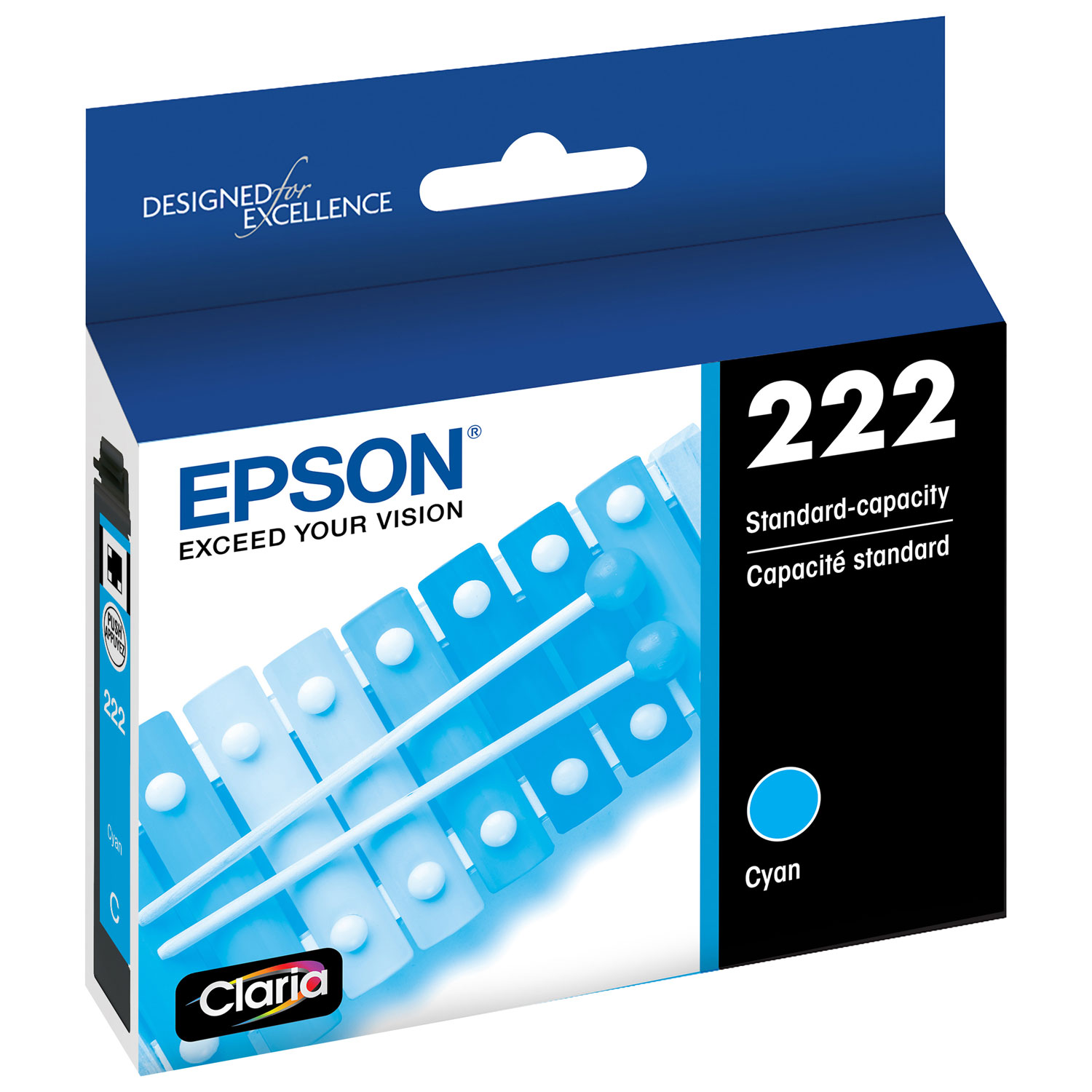 Cartouche d'encre cyan T222 d'Epson