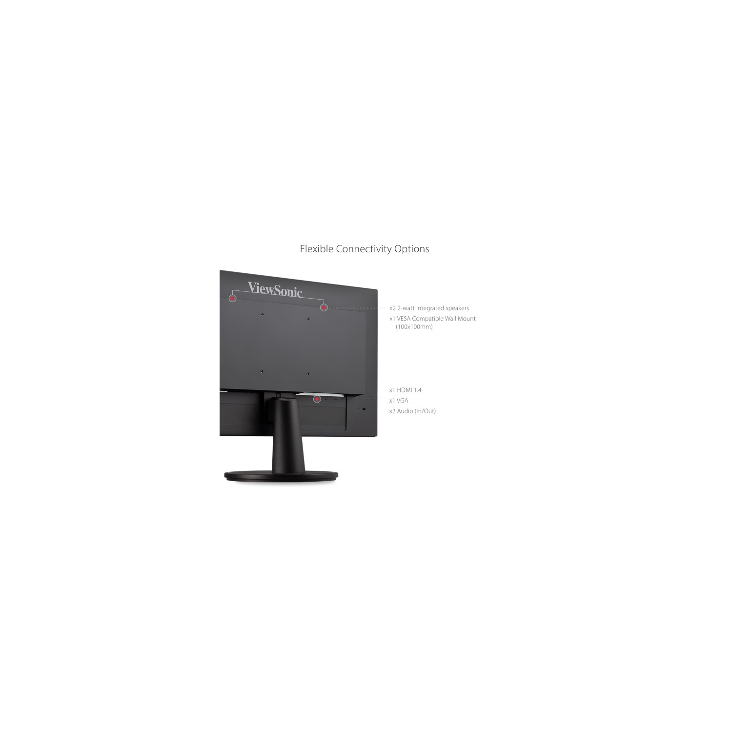 Moniteur jeu FreeSync ACL MVA FHD 75 Hz 22 po DE VIEWSONIC/temps réponse 5 ms gris à gris - Noir