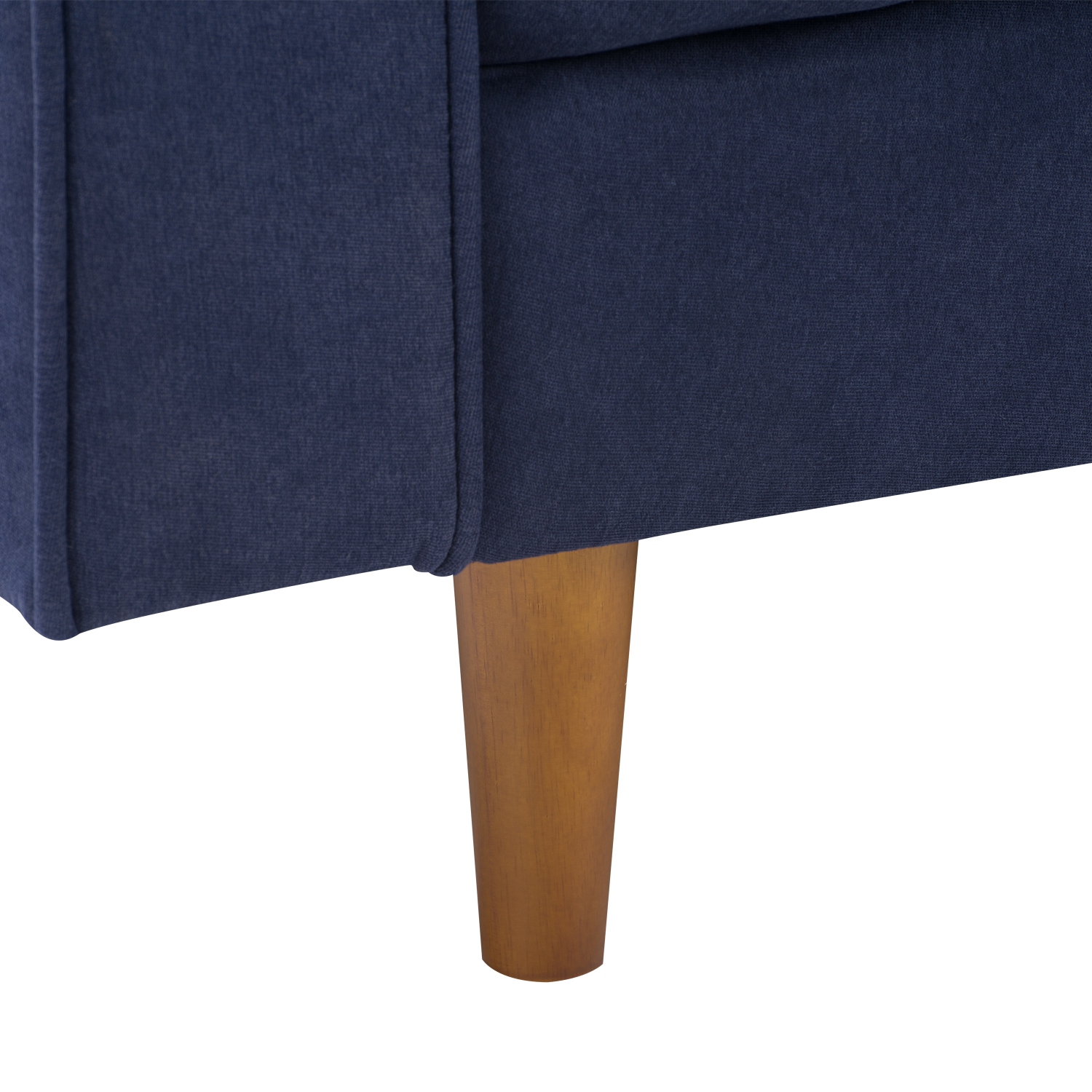CorLiving LGA-402-C Mulberry Fabric Upholstered Modern Accent Chair, Navy Blue