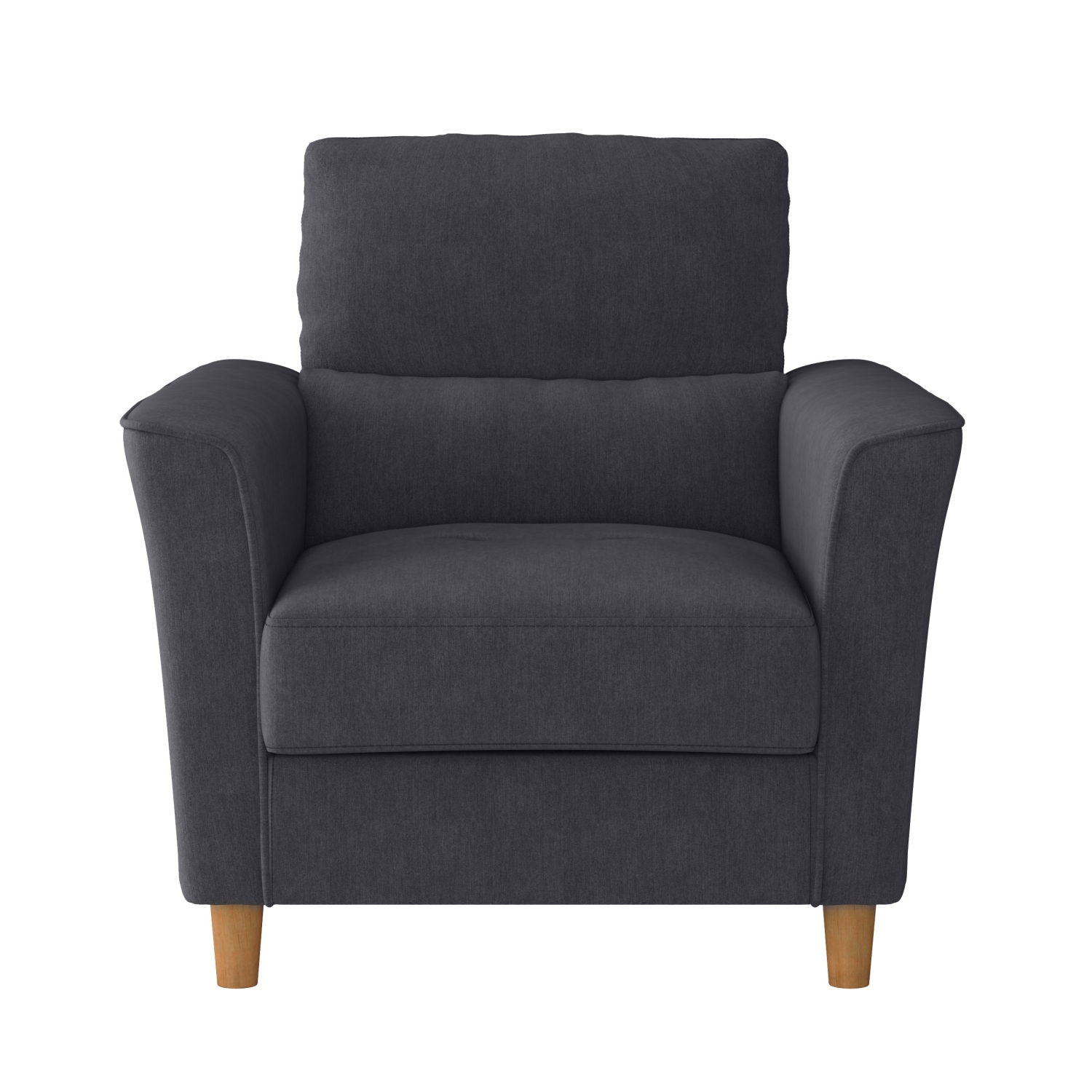 CorLiving LGA-201-C Georgia Dark Grey Upholstered Accent Chair