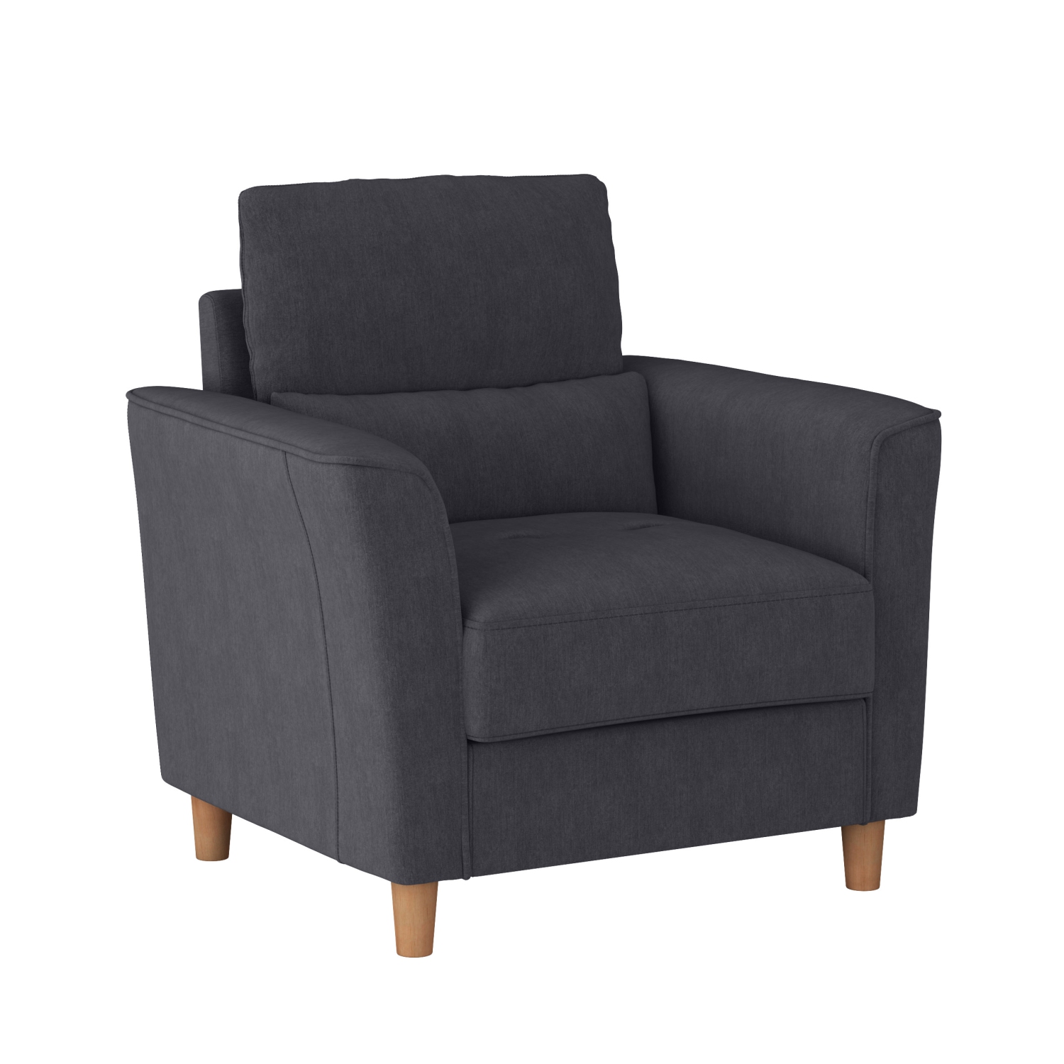 CorLiving LGA-201-C Georgia Dark Grey Upholstered Accent Chair