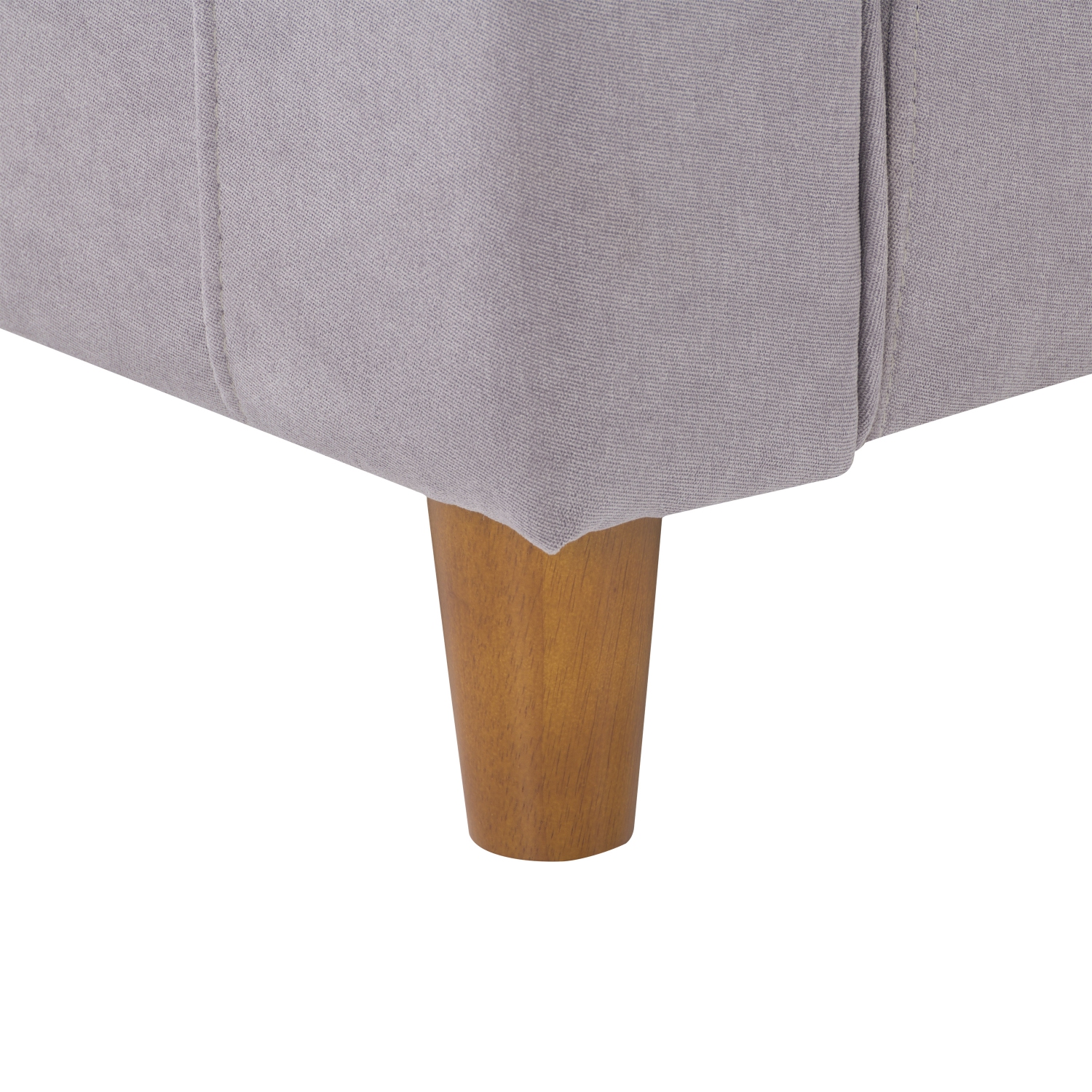 Chaise d'appoint rembourrée gris clair Georgia