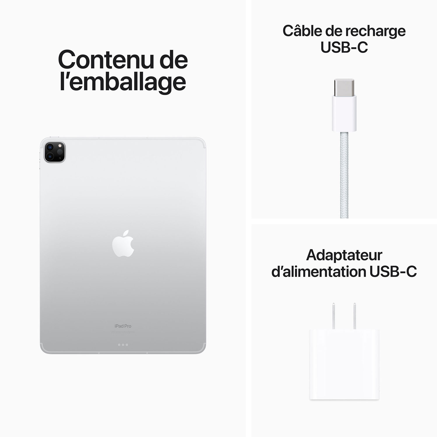 iPad Pro de 12,9 po 512 Go d'Apple Wi-Fi et 5G avec TELUS - Argenté - Financement mensuel