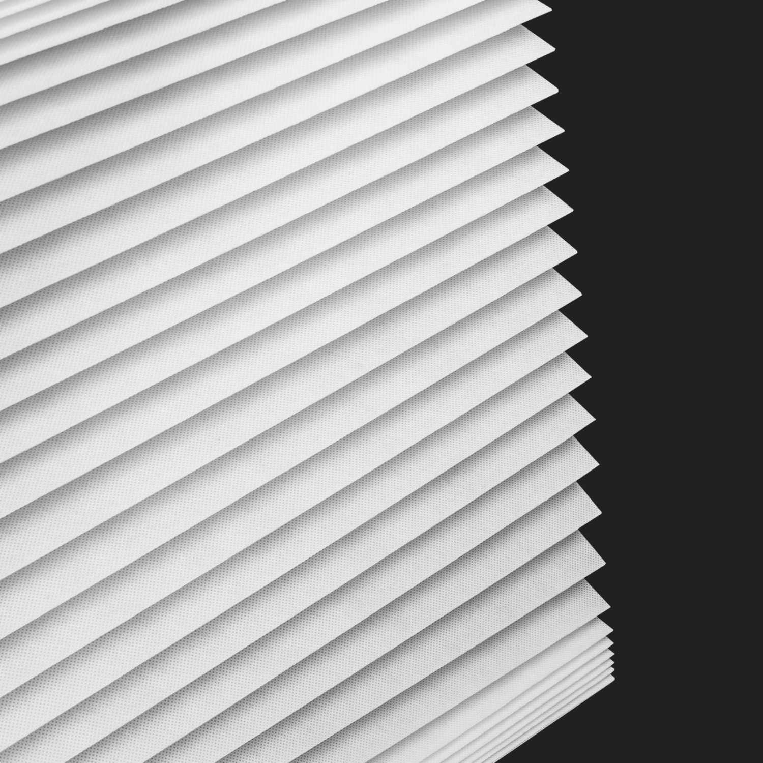 Biltek – abat-jour en tissu plissé filtrant la lumière, pare-soleil de fenêtre en tissu sans fil, 48 larg. X 72 haut., blanc ou noir