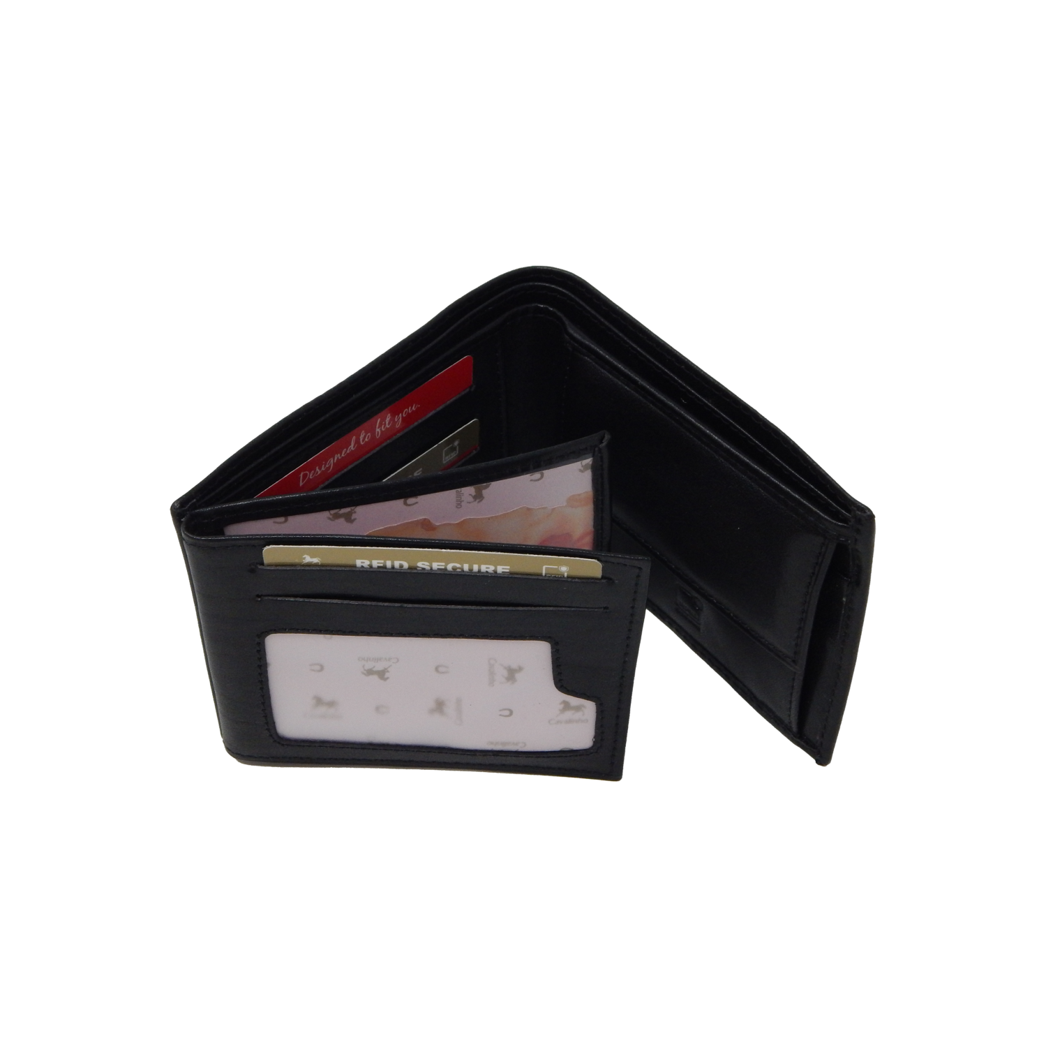 Cavalinho Trifold Leather Wallet - Black - handmade in Portugal & RFID protected