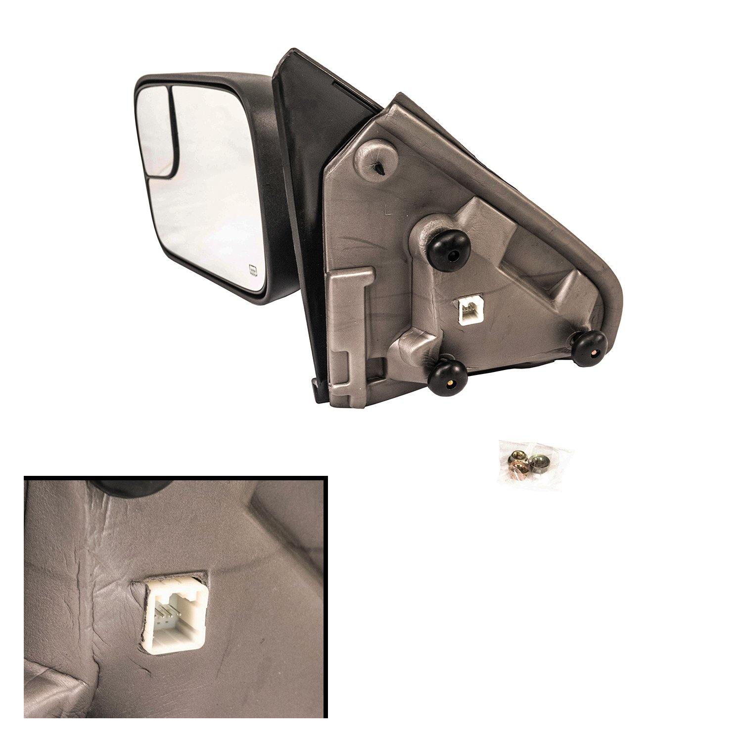 Rétroviseurs de remorquage extensible Galaxy Auto 2002-2008 Dodge RAM 1500 et 2003-2009 RAM 2500/3500, style ancien rond