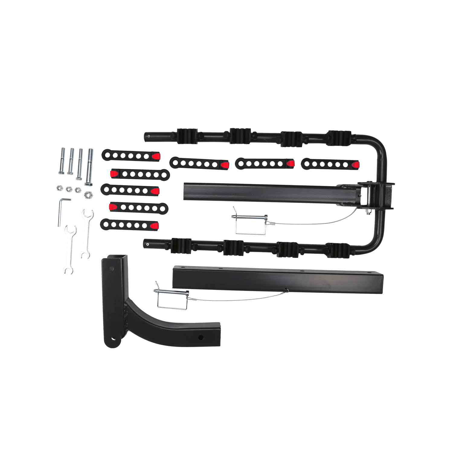 Support à vélos d'attelage pivotant automatiquement Galaxy de 2 po, capacité de 4 vélos