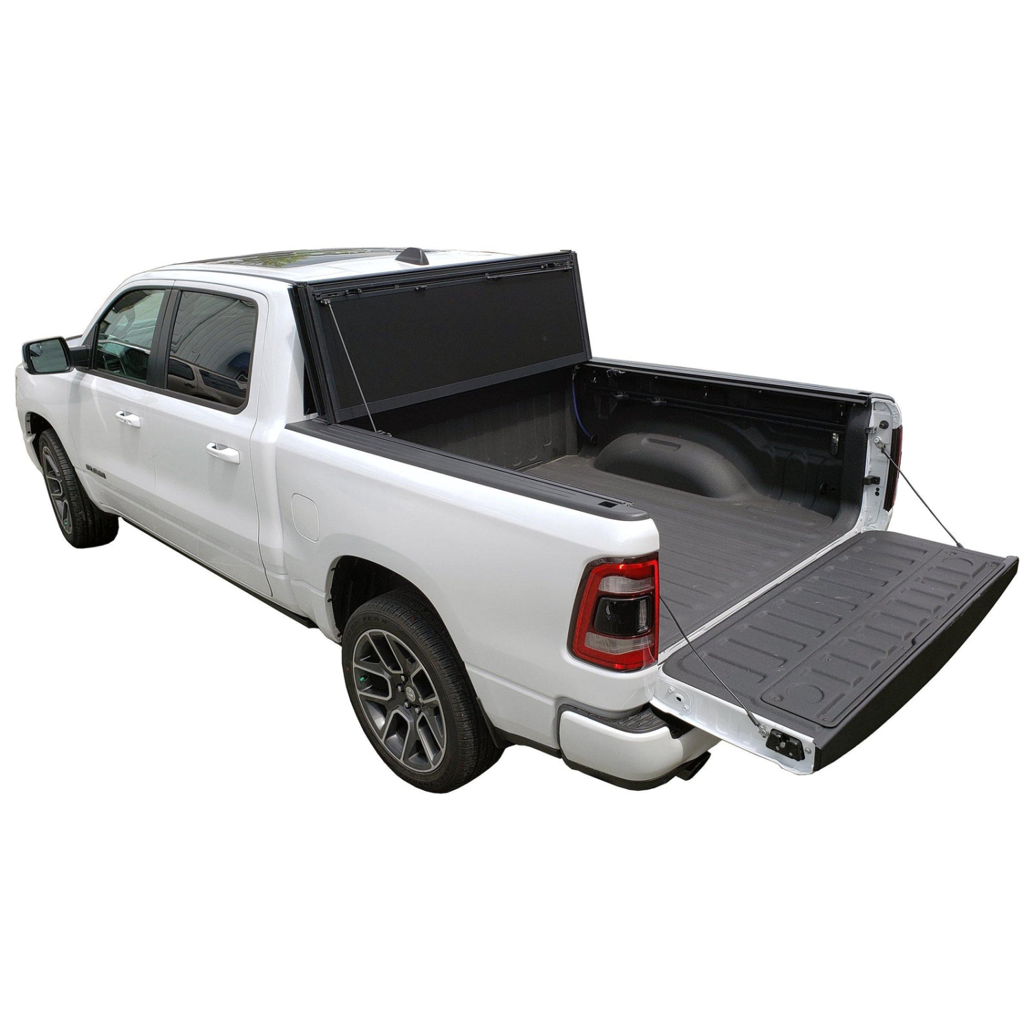 Couvre-caisse rigide à trois rabats et profil bas pour caisse Ford F-250/350/450/550 6.8 - Galaxy Auto 2017-2022