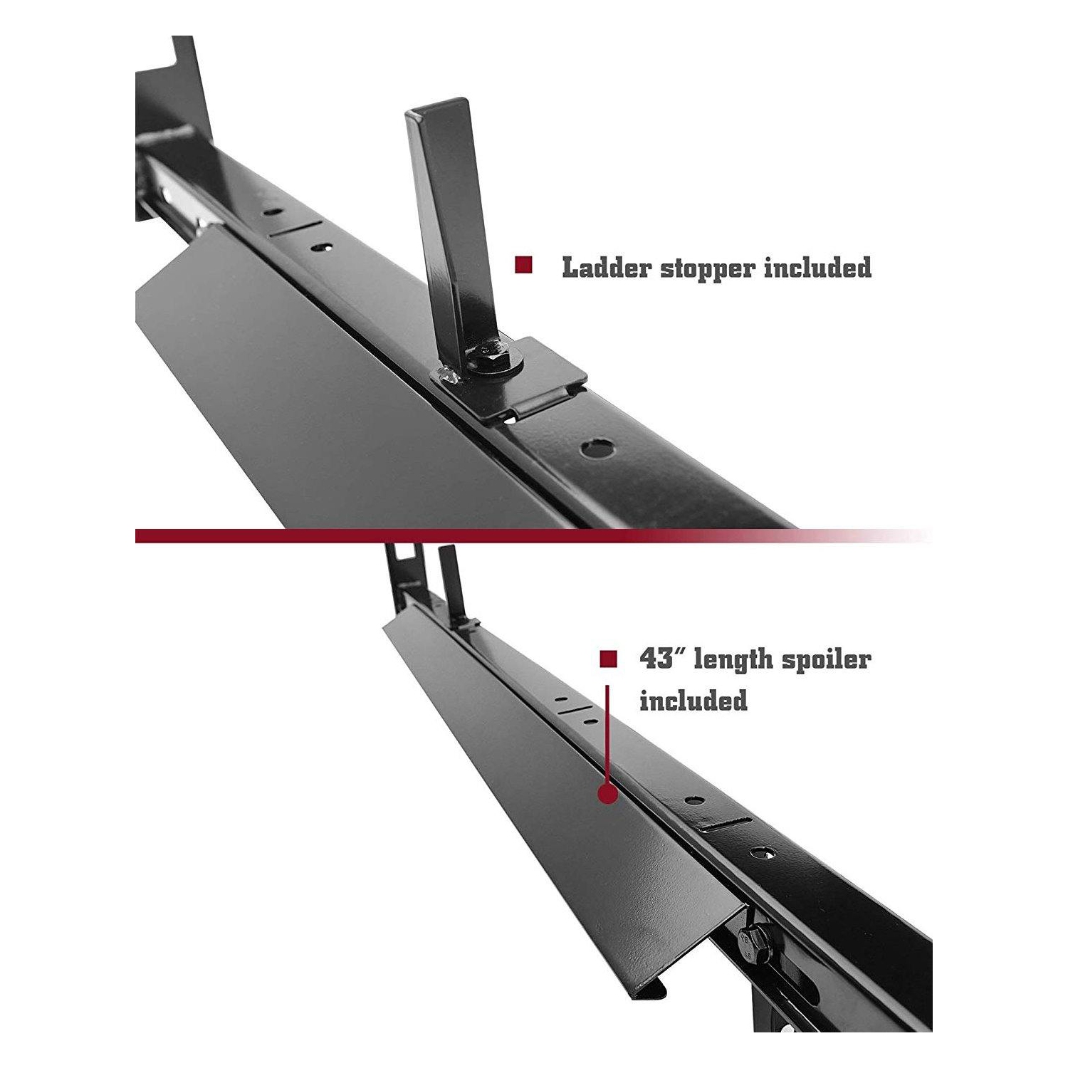 Support à échelle pour toit d'auto Galaxy pour fourgonnettes sans gouttières