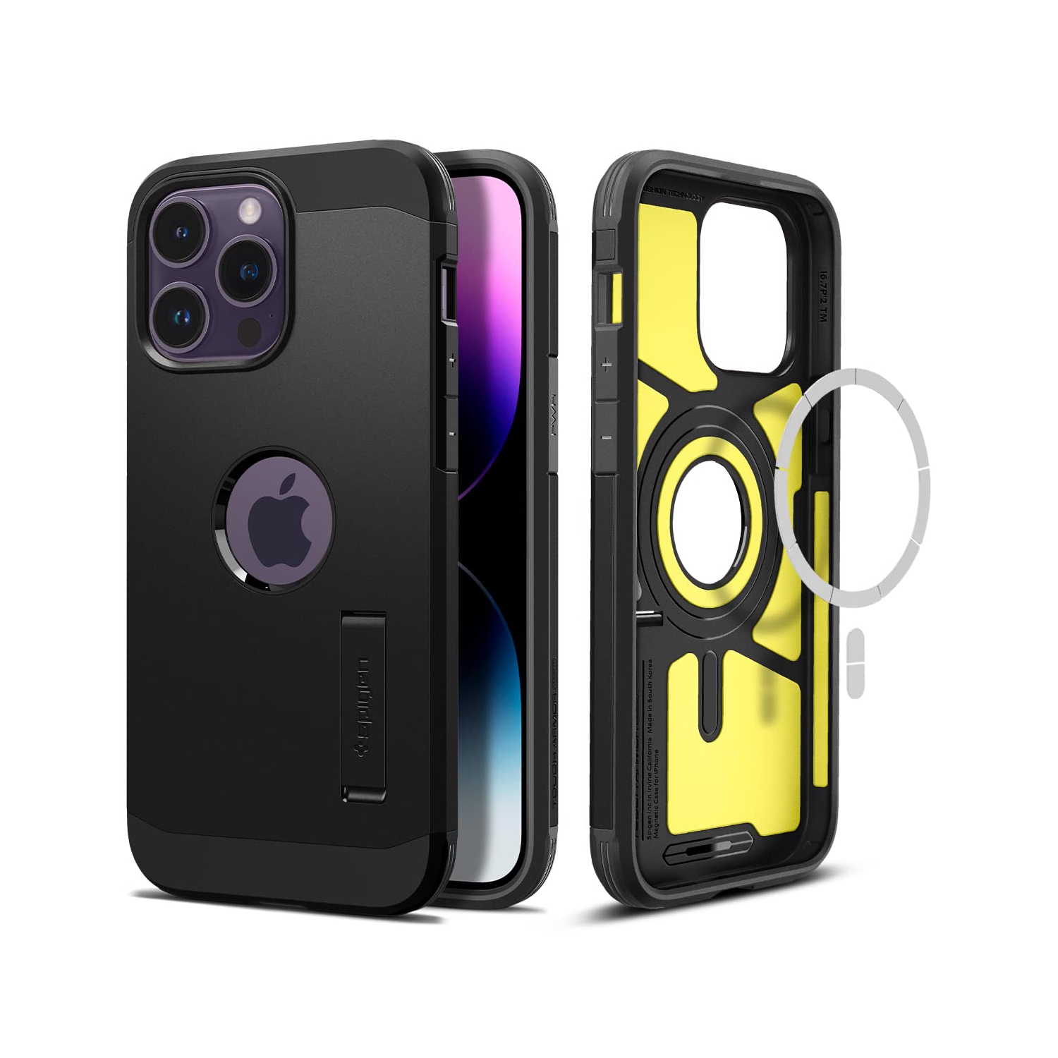 Spigen Tough Armor Mag Case Magsafe Compatible Designed for iPhone 14 Pro Max Case - Black