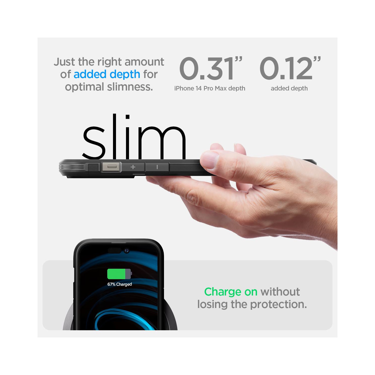 Spigen Tough Armor Mag Case Magsafe Compatible Designed for iPhone 14 Pro Max Case - Black