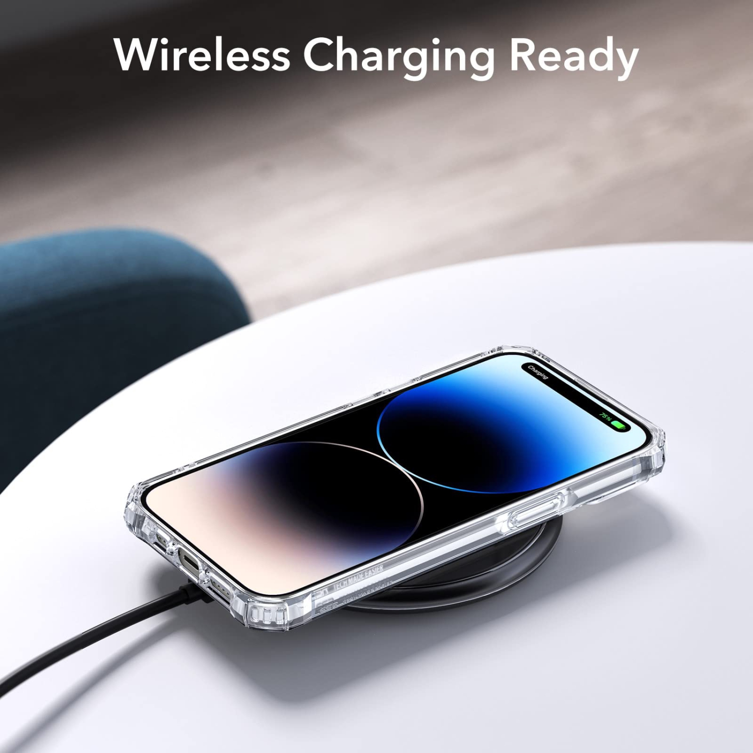 iPhone 14 Pro Max Case, Military-Grade Drop Protection, Shock-Absorbing Corners, Yellowing Resistant, Hard Acrylic Back, Air Armor Designed for