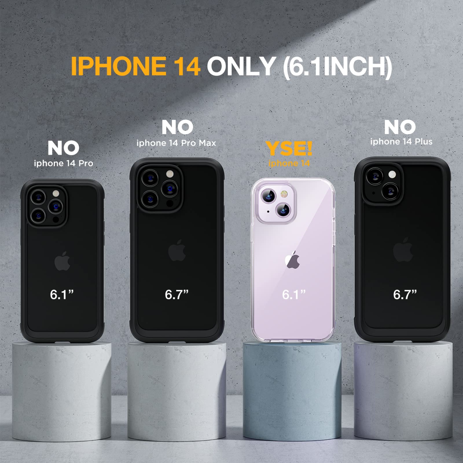 Miracase Full Body Protection Compatible with iPhone 14 Case 6.1"(2022), Built-in 9H Tempered Glass Screen Protector with 2