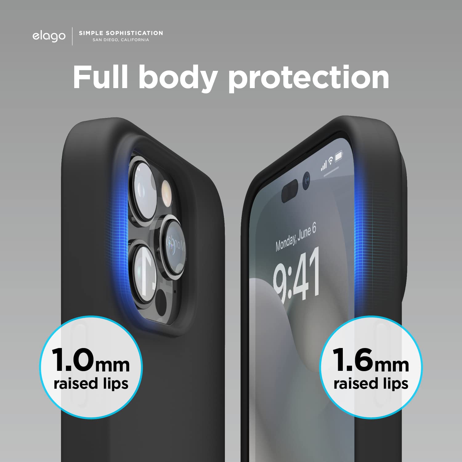 elago Compatible with iPhone 14 Pro Case, Liquid Silicone Case, Full Body Protective Cover, Shockproof, Slim Phone Case, Ant