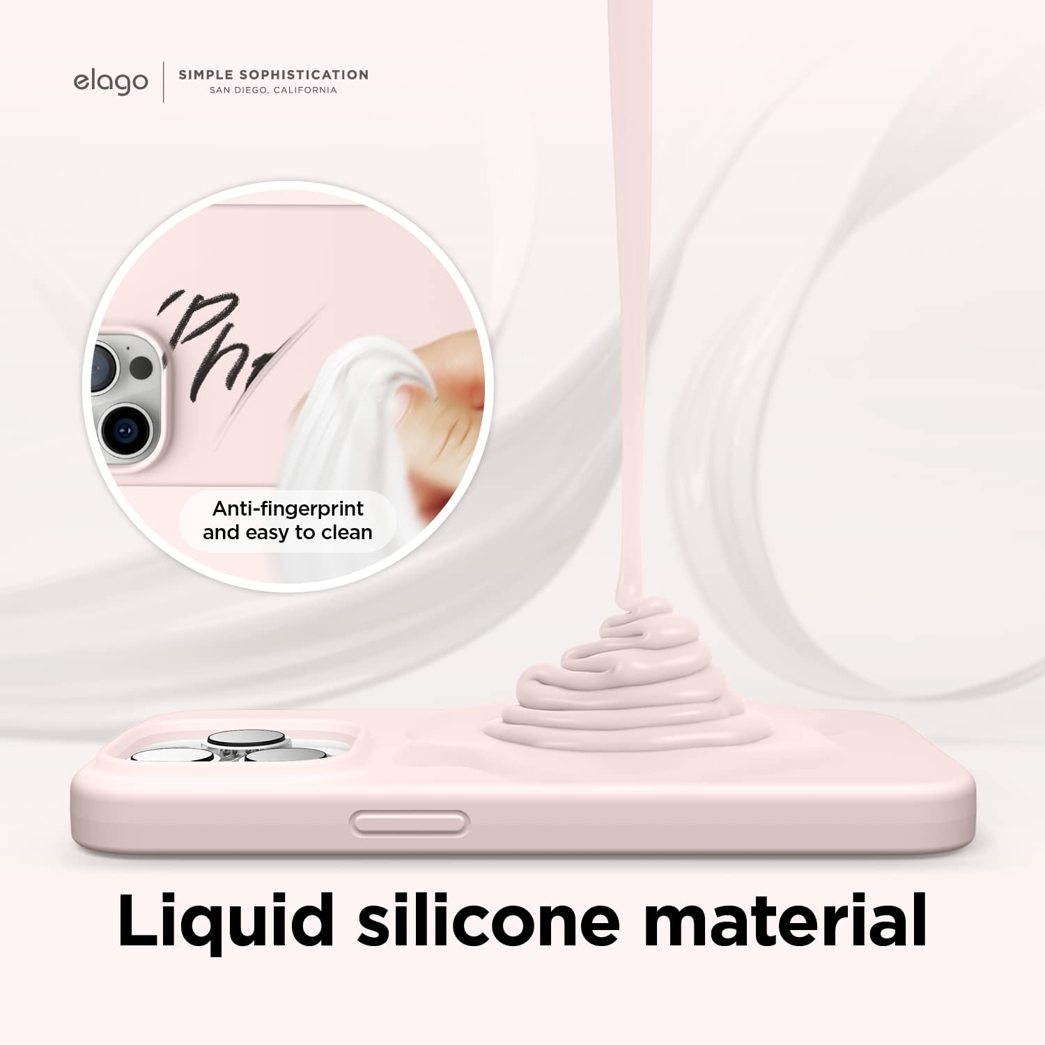 elago Compatible with iPhone 14 Pro Max Case, Liquid Silicone Case, Full Body Protective Cover, Shockproof, Slim Phone Case,