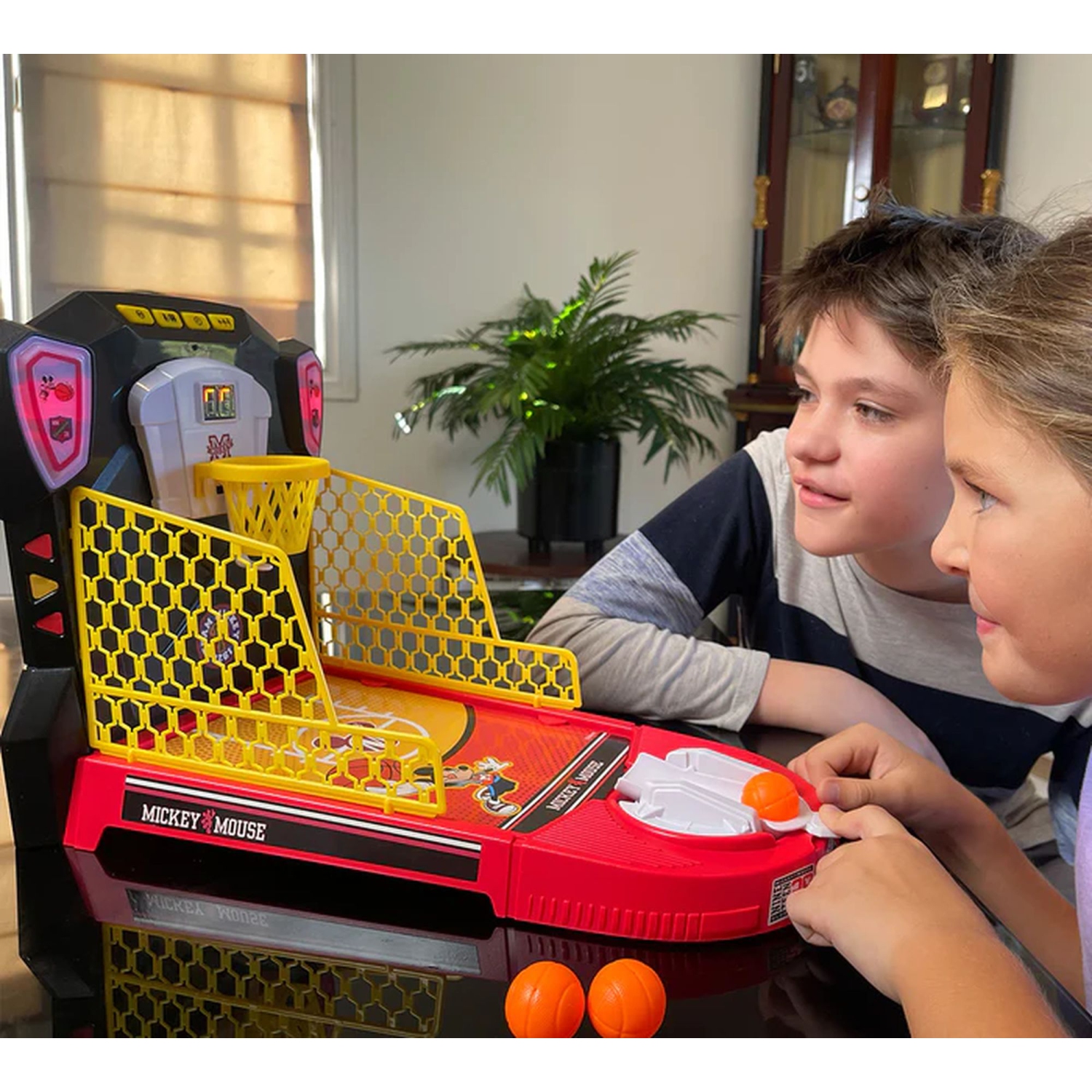 Ensemble de jeu de basket-ball électronique de table Mickey Mouse