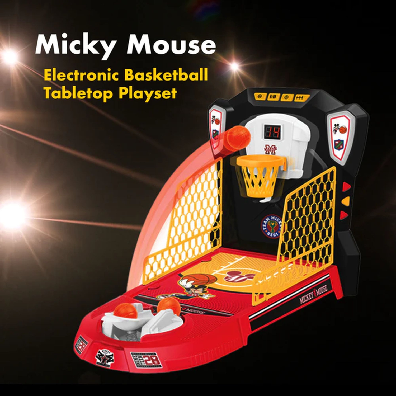 Ensemble de jeu de basket-ball électronique de table Mickey Mouse