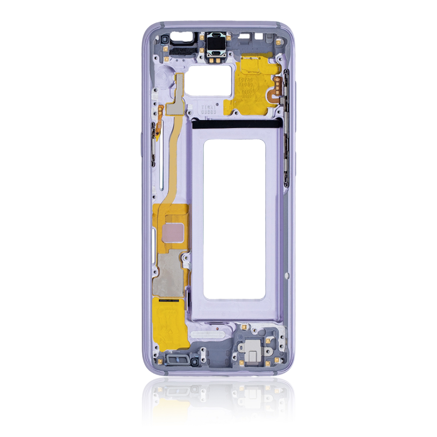 Boîtier mi-hauteur de rechange compatible avec le Galaxy S8 de Samsung (Gris orchidée/Violet)