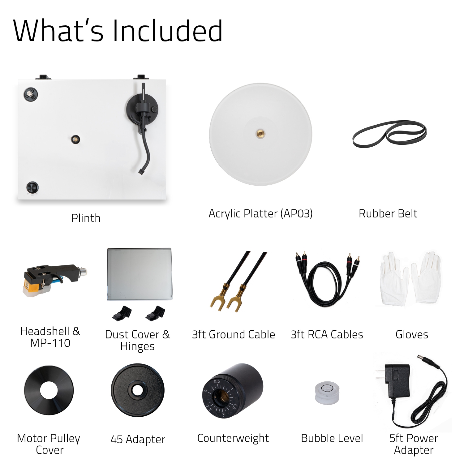 Fluance RT85N Reference High Fidelity Vinyl Turntable Record Player with Nagaoka MP-110 Cartridge & Acrylic Platter