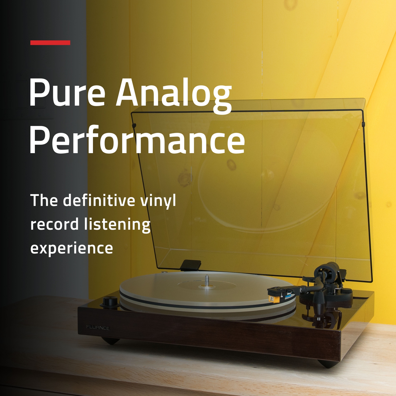 Fluance RT85N Reference High Fidelity Vinyl Turntable Record Player with Nagaoka MP-110 Cartridge & Acrylic Platter