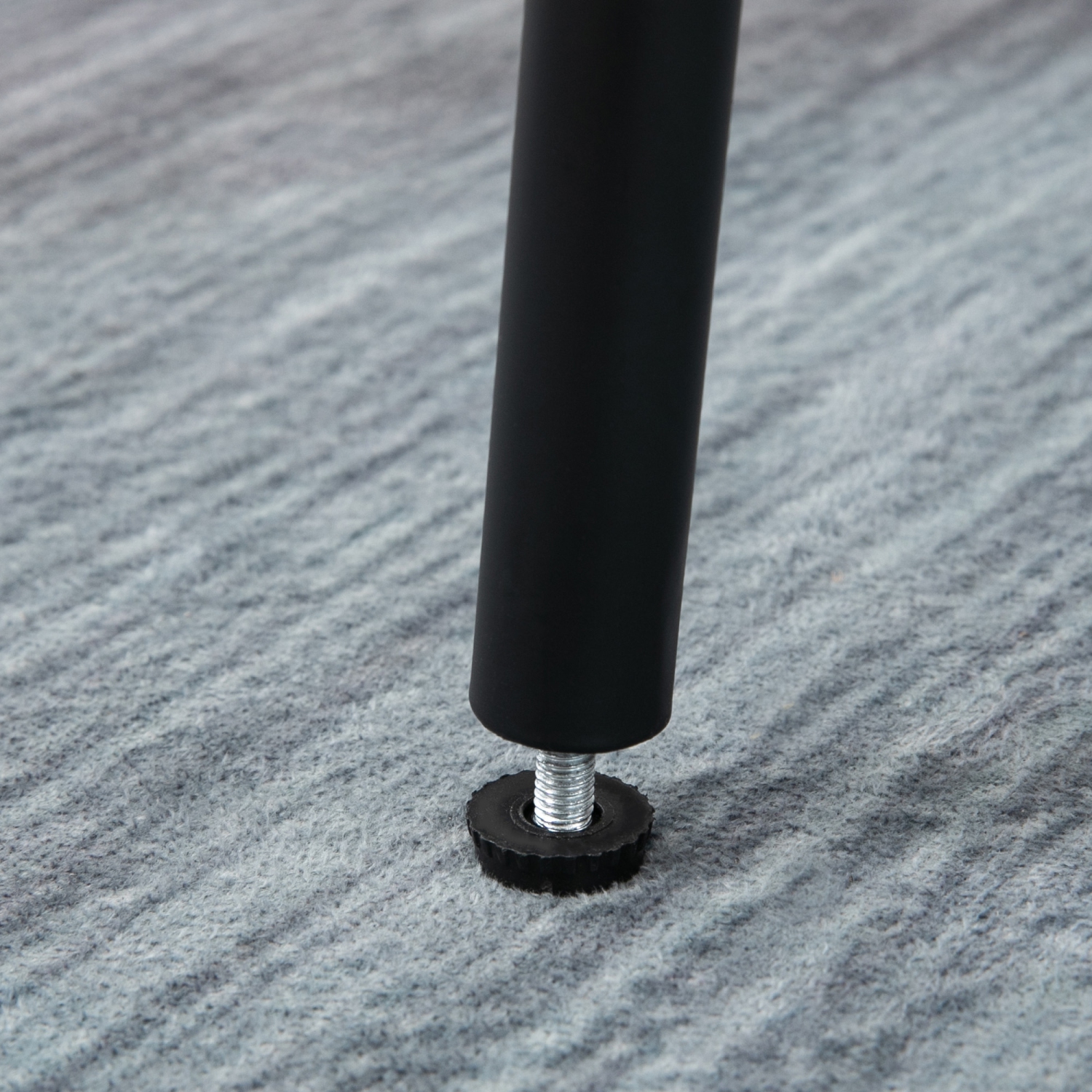 Ensemble de 2 tabourets de bar HOMCOM, chaises de bar rembourrées à hauteur de comptoir, tabourets de cuisine 26&nbsp;po avec pattes en acier pour la