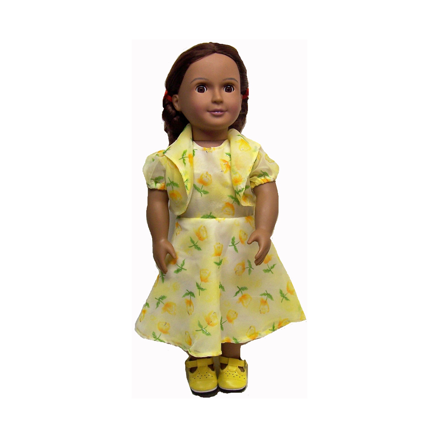 Doll Clothes Superstore Yellow Sparkle Dress With Jacket Fits 18 Inch Girl Like Our Generation American Girl My Life And 15 Inch Baby Dolls