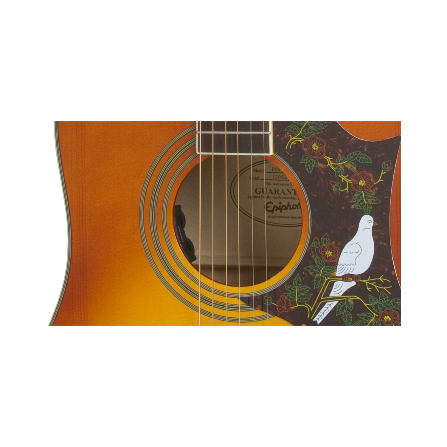 Epiphone Guitare électro-acoustique Dove Studio - Violin Burst