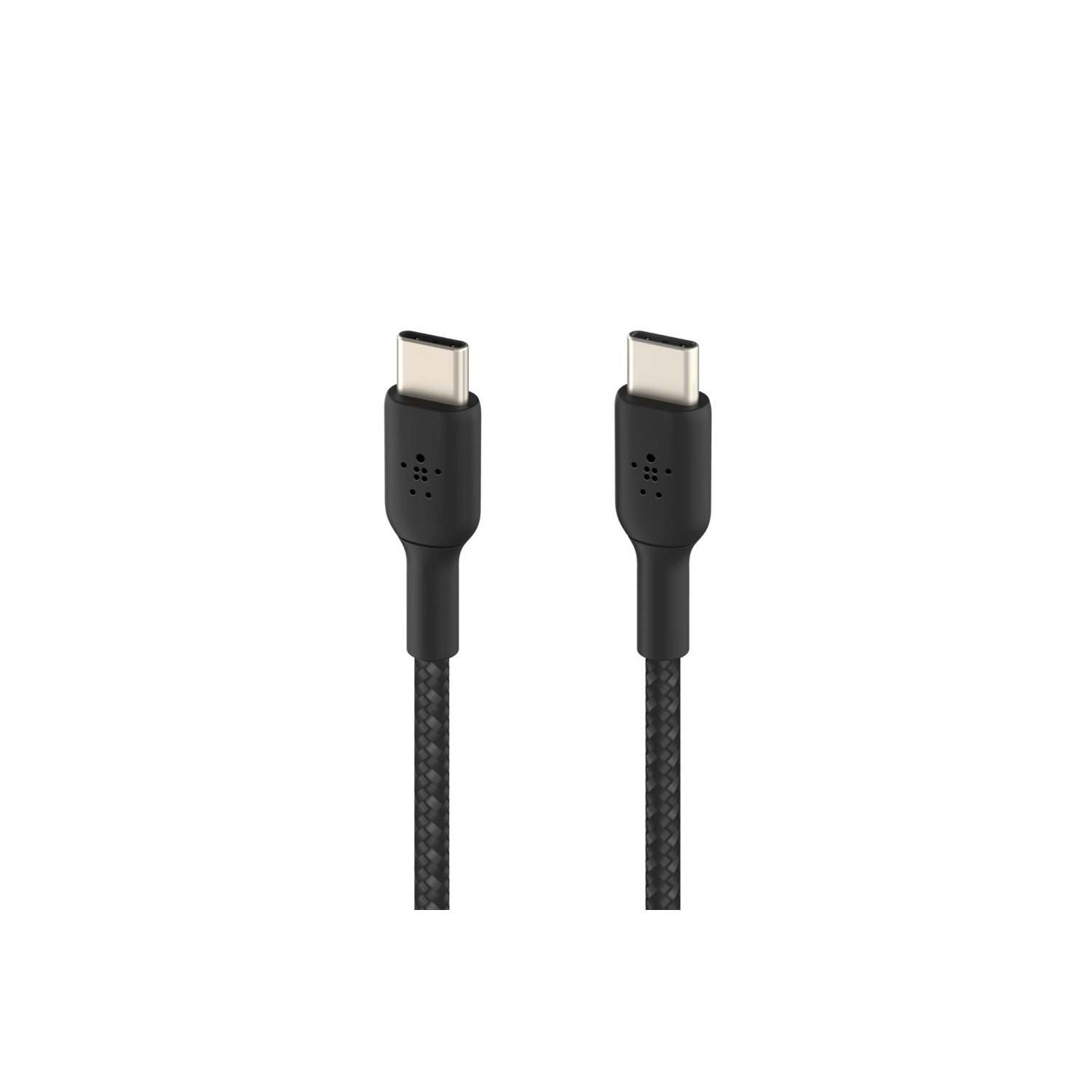 Câble tissé de 1 m de Belkin Câble USB-C/USB-C - Noir - (CAB004BT1MBK)