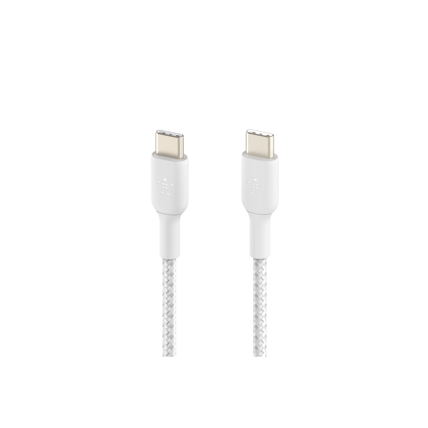 Câble tissé de 1 m de Belkin Câble USB-C/USB-C - Blanc - (CAB004BT1MWH)