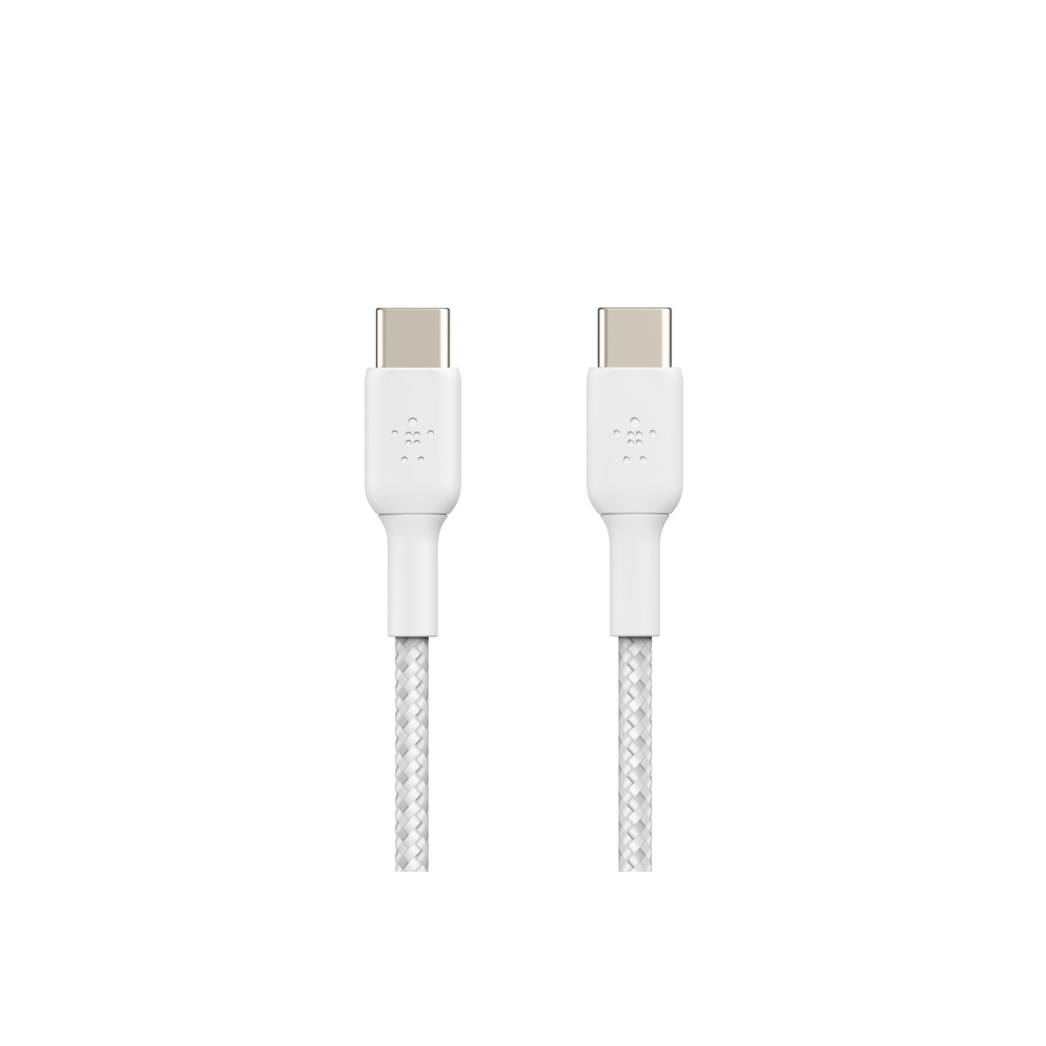 Câble tissé de 1 m de Belkin Câble USB-C/USB-C - Blanc - (CAB004BT1MWH)