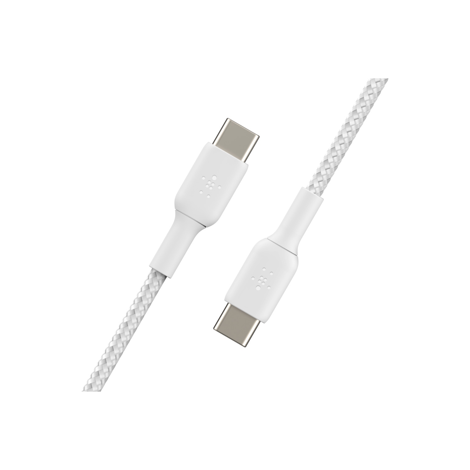 Câble tissé de 1 m de Belkin Câble USB-C/USB-C - Blanc - (CAB004BT1MWH)