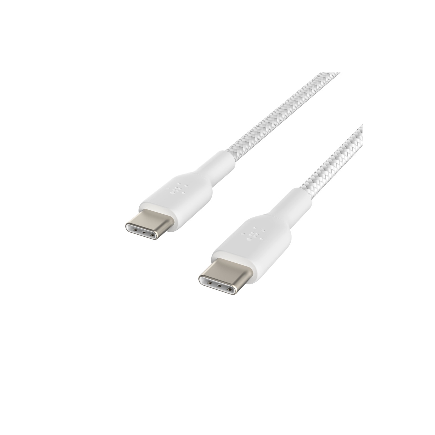Câble tissé de 1 m de Belkin Câble USB-C/USB-C - Blanc - (CAB004BT1MWH)