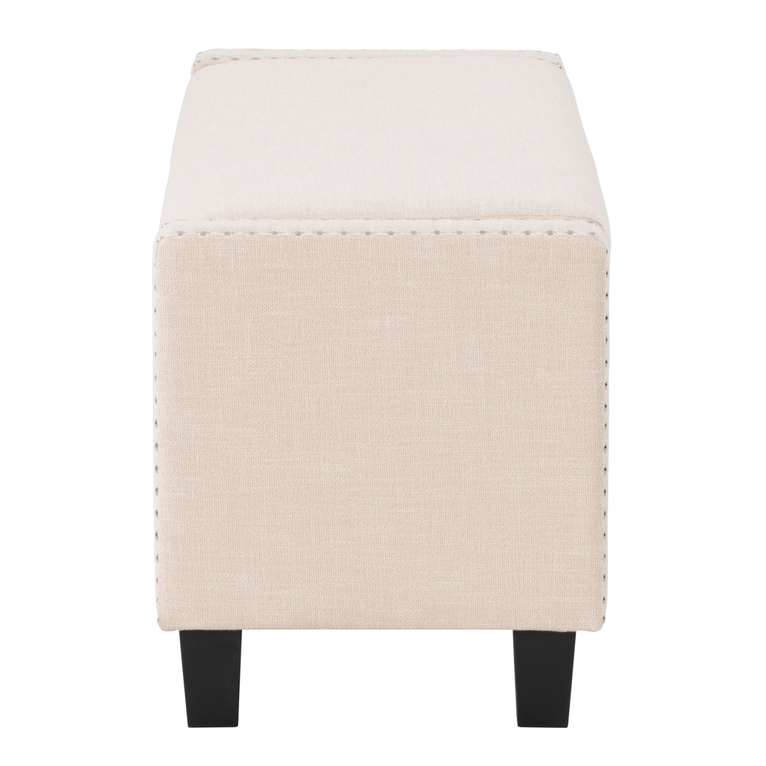 Pouf de stockage en tissu Boston