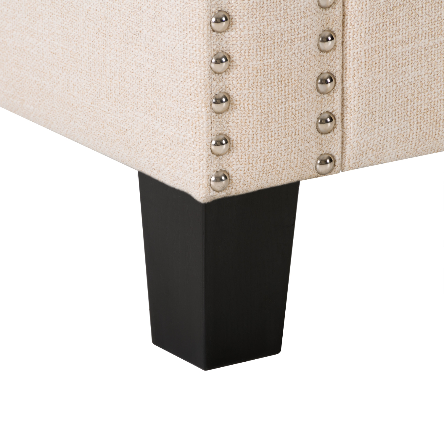 Pouf de stockage en tissu Boston
