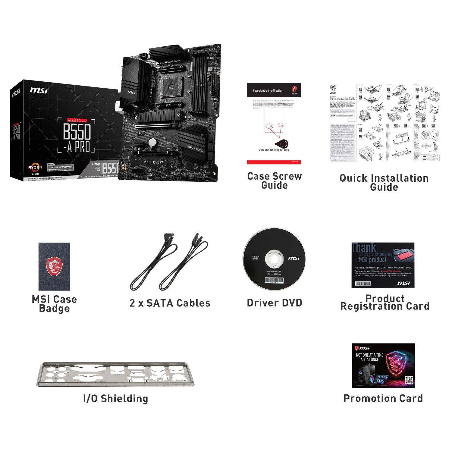 Carte mère B550-A PRO ATX AM4 de MSI