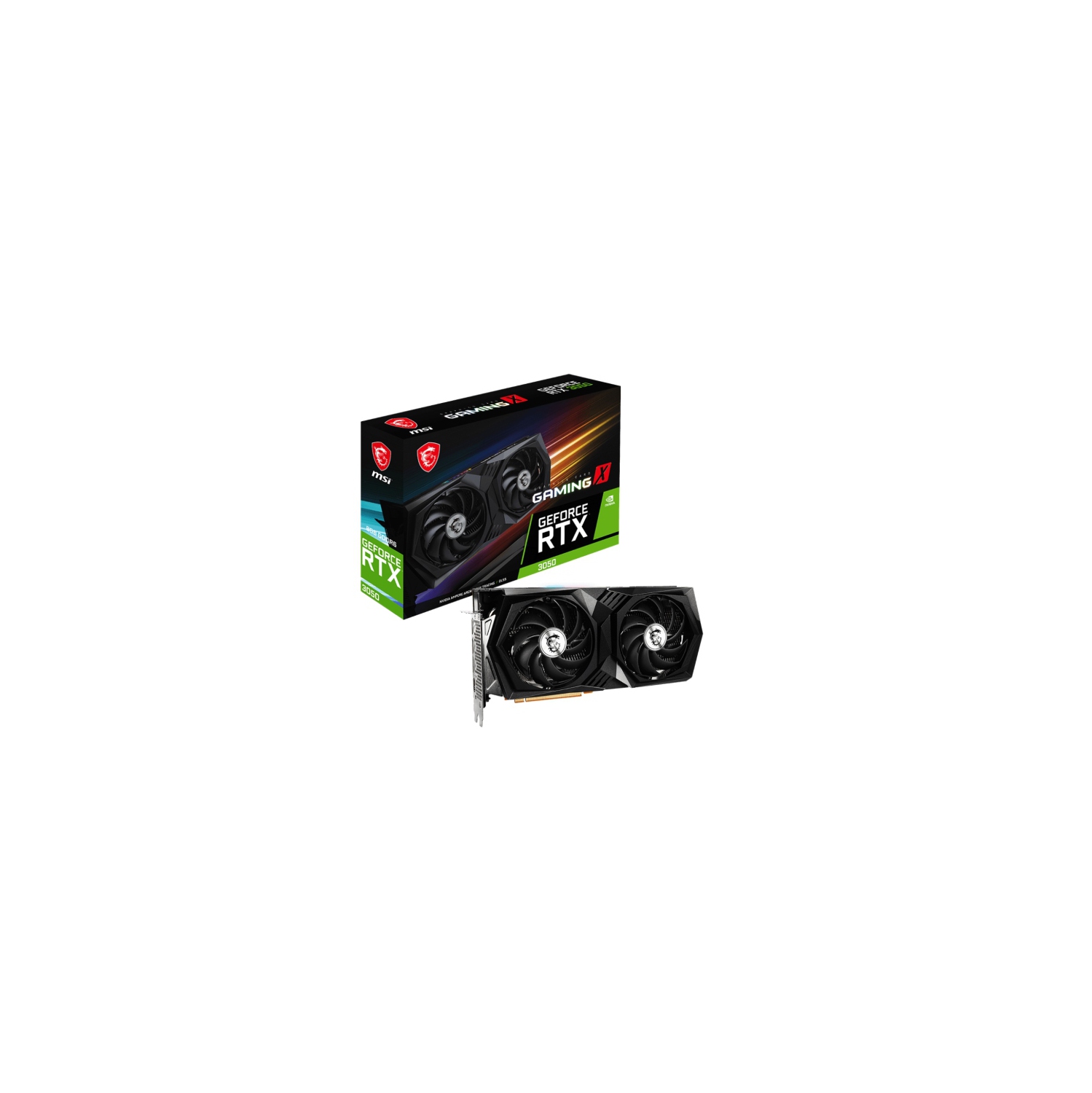 MSI Gaming GeForce RTX 3050 8GB GDRR6 128-Bit HDMI/DP PCIe 4 Torx Twin Fans Ampere Graphics Card (RTX 3050 Gaming X 8G)